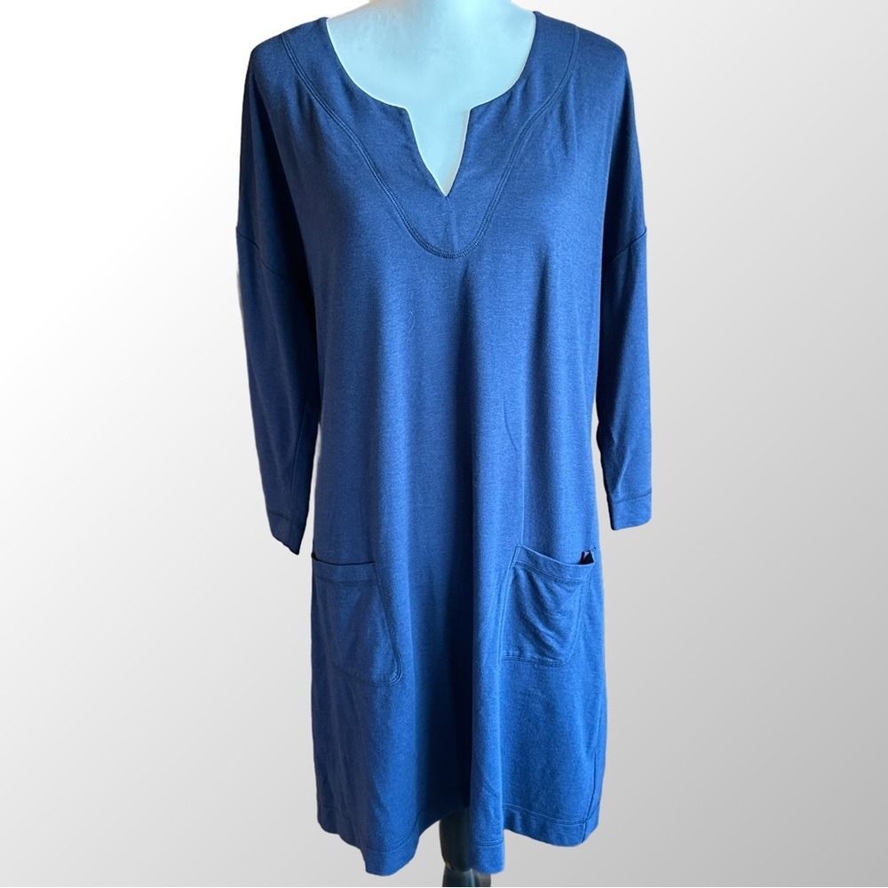 Lilly Pulitzer Navy Blue Joyce Shift Dress with Front Pockets in size XL